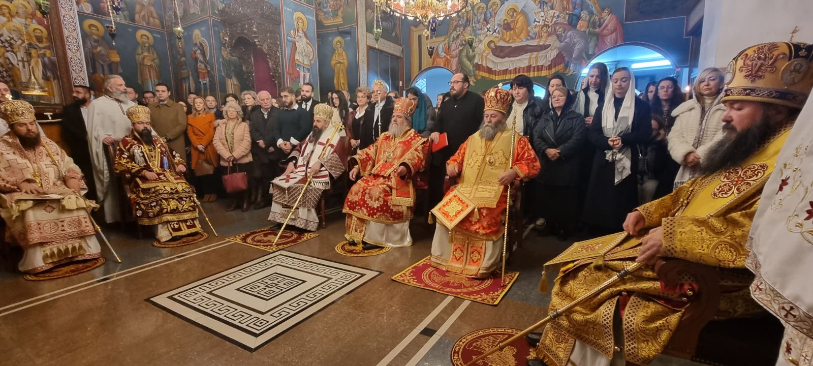 Литургија во храмот св. Петнаесет Тивериополски маченици во Струмица